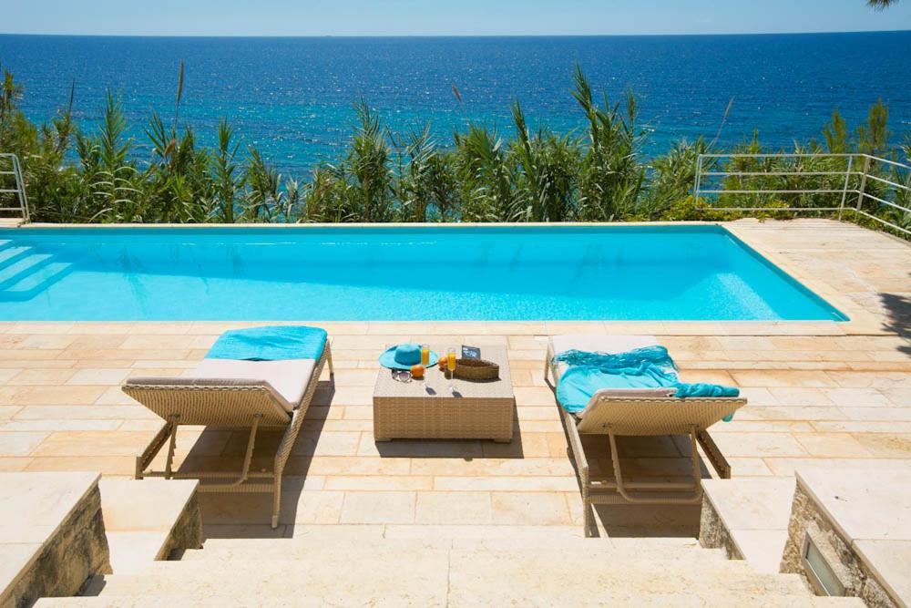 Villaparadiso Beach Front Villa Makris Gialos Argostoli  Luaran gambar
